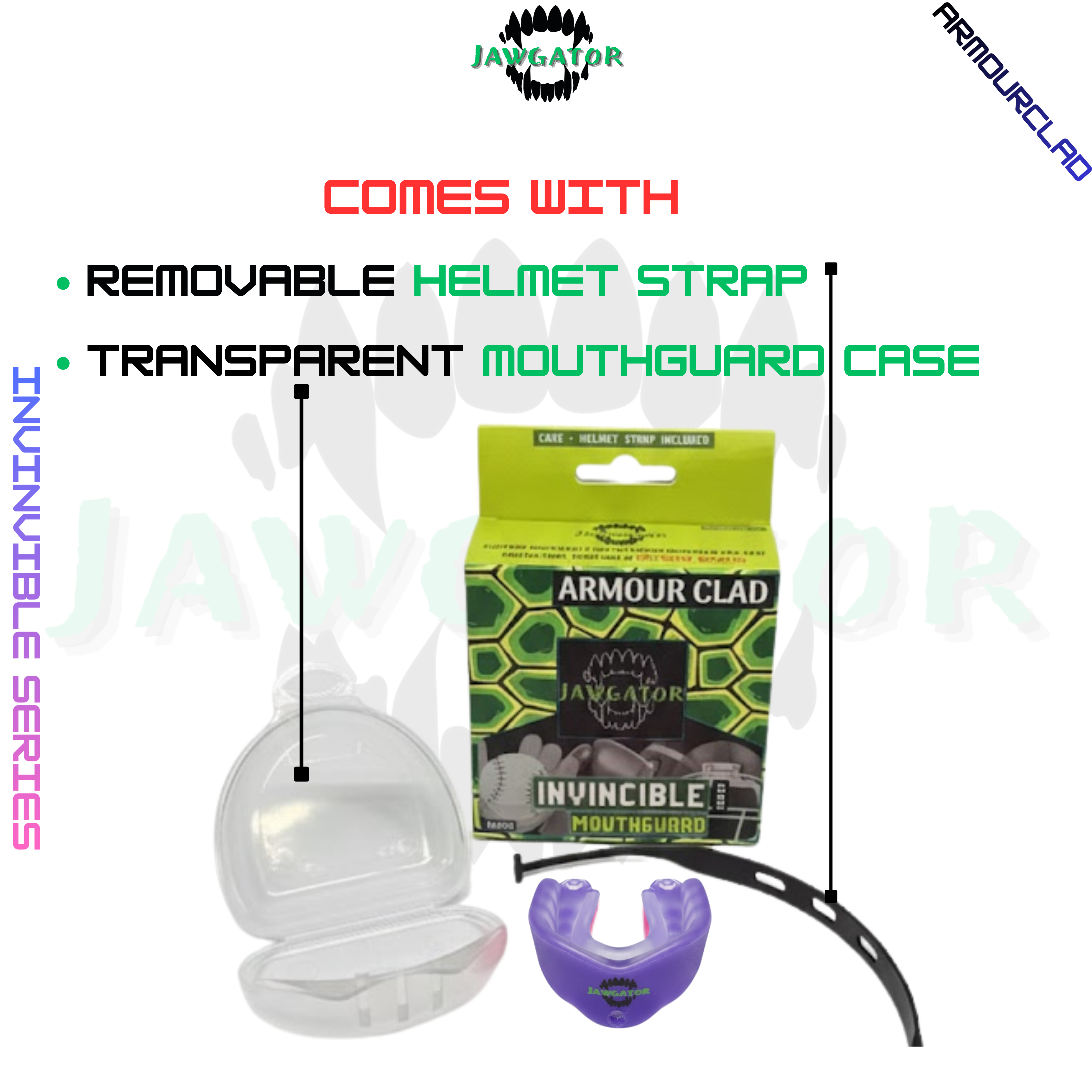 JAWGATOR ARMOUR CLAD - Invincible Mouthguard - Purple
